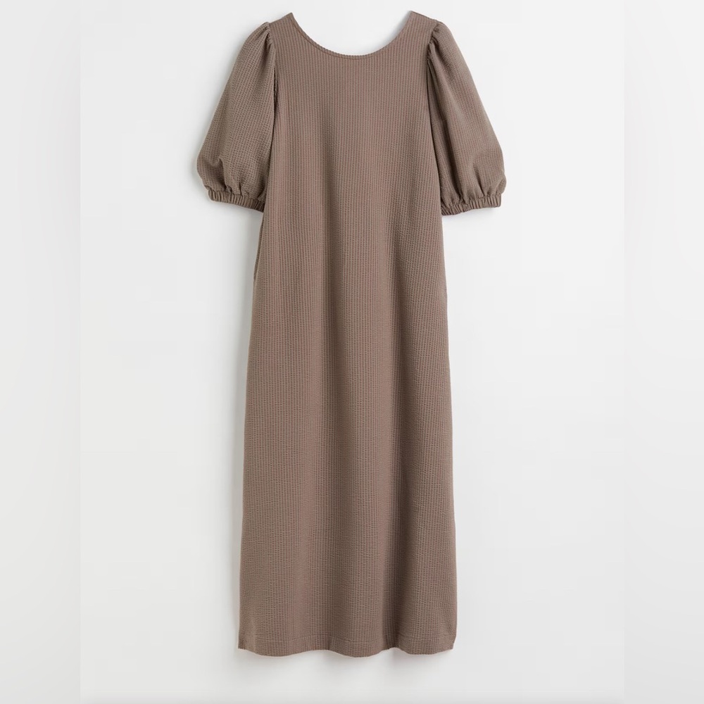 H&M WAFFLED JERSEY DRESS SIZE MEDIUM